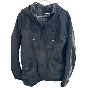 DAKINE Mens Insulated Hooded Jacket Black Size M Ski Snowboard Outerwear‎
